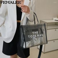 Borse a tracolla sereno sacchetti grandi designer casual maglia borse gelatina da donna trasparente frizione borse borse borse borse