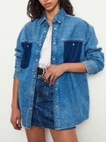 Jackets de mujeres Women Retro Blue Patchwork Depa Depa Denim Collar Cardigan Cardigan Capacidades Singleed Pockets Vintage Casual