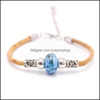 Braceletas de brazaletes Pulsera de corcho de joyas Cerámica DBR-011 Entrega de gota 2021 DHTXQ