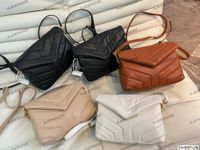 Womens Medium Loulou Toy Puffer Leather Shoulder Bag V Shape...