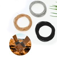 Bağlantı, zincir 50 PCS Boncuklu Altın Kaplı Yay Bilezik DIY Spiral Karbon Çelik Elastik Slip Olmayan Zanaat D5QB