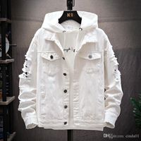 Erkek Ceketler Erkek Delik Kollu Giysiler Sonbahar ve Kış Moda Klasik Retro Denim Ceket Büyük Boy M-3XLMEN'ler