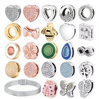 NEW jewelry Diy Beads And bracetes Fits pandora Style Charm For Pandora Bracelets For European gold SILVER Bracelet&Collier285o