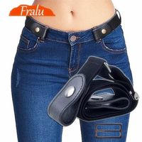 Calça jeans de fivela jeans sem fivela elástica para fivela para feminino Menno Bulgeno Celra da cintura 220702