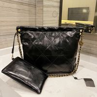 black patent designer handbag