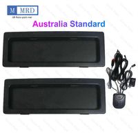 2 Plates Set Australia Stealth Retractable Car License Plate Changer Switch Remote DHL Fedex UPS306l