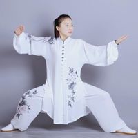 Ropa étnica tai chi uniforme taichi ropa mujer hombres wushu traje de artes marciales ejercicio ta2323