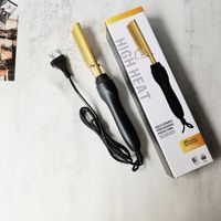 Electric Hair Curler Comb Wet and Dry Curling Iron Straighte...