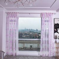 Curtain & Drapes Modern Style Household 2 Leaves Terry Cut F...