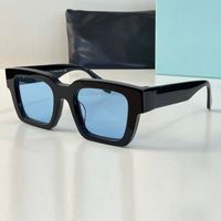 latest sunglasses womens designer mens Fullframe luxury brand unisex fashion Black frame blue film small frame Design UV400 white woman summer eyewear