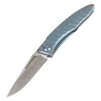 High end CR Mnandi folding knife 60HRC TC4 Alloy Titanium Al...