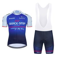 2022 Team Quick Step Cycling Pro Jersey Mtb Bicycle 20D Gel Pad Mens Bib Set Cycling Clothing Ropa Ciclismo