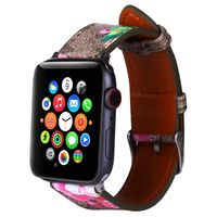 Designer Smart Apple Watch Band Strap Smartwatchs for Watches Bands Iwatch Series 7 SE 40mm 45 mm Bracelets Wowan Fashion Watchband avec des modèles de fleurs Smartwatchs