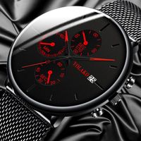 Relógios de pulso a 2022 Han Edition Simplicity Movement Quartz Assista Homens Automático Falso Eletrônica Eletrônica Mesa Masculina