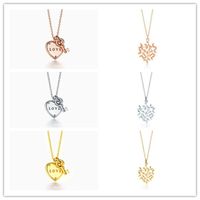 New Sterling Silver s925 Luxury Necklace Fashion Love Heart Small Key Pendant Chain Charm Girls Clothes Jewelry Classic Accessories Ladies Birthday Holiday Gifts