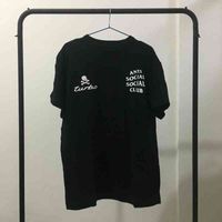 Correct Version Assc Nbhd Co Branded Skull Short Sleeve Over Yan Male and Female Lovers Tee Ins Super Fire t