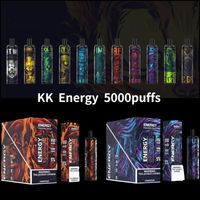 Energia KK originale ricaricabile e sigaretta usa e getta 5000puffs kit pod 850 mAh 12ml 5000puffs 5% cartucce pre -riempimento Penna a vaporizza