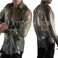 Men's Dress Shirts Men's Latex Shirt In Trasparent ColorMen's