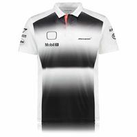 Honda McLaren F1 레이싱 팀 T 셔츠 모터 스포츠 포뮬러 스포츠 폴로 라펠 셔츠 여름 옷 통기 가능