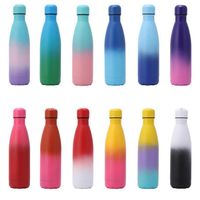 500ml Sport Outdoors Thermoses Travel Water Bottles Insulated Bottle Cup Cola Shape 304 Stainless Steel Colorful Portable Thermos 284R