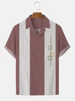 Camisas de vestir para hombres Camisa de hombres hawaianos Simples e informales Moda europea Camiseta de verano de manga corta