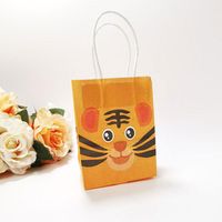 Подарочная обертка животных мультфильм сумочка европейско-стиль взрывчатая личность крафт бумажный продукт маленькая сумка