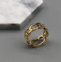 Designer Herren Gold Briefe Ringe für Frauen Hochzeitsliebhaber Engagement Geschenk Frauen Ringe Luxus Desginer Schmuck Damen Liebesring Ring