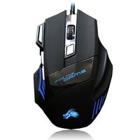 Professional 5500 DPI Gaming Mice 7 Buttons LED OPTICAL USB Wired MICES For224L
