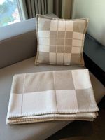 Decken hoher luxuriöser Kaschmir und Wolldecke Kissen Sets Flight Square Case Textile Room Decoration Backetblankets