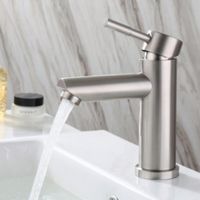 Kitchen Faucets 304 Stainless Steel Basin Faucet Bathroom Ha...