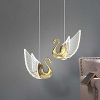 Pendant Lamps Hongcui Nordic Light Creative Swan Chandelier Hanging Lamp Modern Fixtures For Living Dining Room