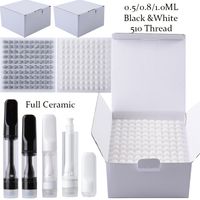 TOP Full Ceramic Vape Cartridges Atomizers 0. 5ml 0. 8ml 1. 0ml...