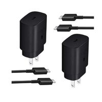 Charger Super Fast Charge for Samsung S21 S20 5G 25W USB tipo C PD PPS Carregamento rápido EU US para Galaxy Note 20 Ultra S10
