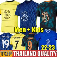 Tailândia Chelsea 21 22 WERNER PULISIC KANTE camisetas de futebol MONTE CHILWELL ZIYECH 2021 2022 casa azul conjunto de camisa de futebol Homens Kit infantil uniforme