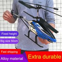 2021 new 3.5CH Single Blade 50cm big size Remote Control helicopter metal large RC Helicopter with Gyro RTF durable Outdoor toy184f
