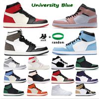 Jumpman 1 scarpe da basket OG High 1s Running UNC Hyper Royal Homaggio a casa University Blue Men Sport Designer Sneakers Scarpe da ginnastica 36-47
