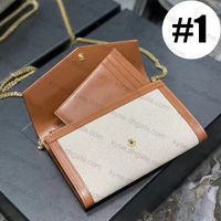 Altın harflerle mini moda zinciri çantası logo woc çantaları kadın çanta cüzdanı 19x12x4cm