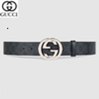 LVs GGs 411924 men's belt with G buckle Authentic Official Belt With Box