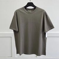 2022クラスサイアル特大の霧恐怖Tシャツ男性女性3DシリカジェルレターTシャツ6色最高品質100％綿サイズS-XL