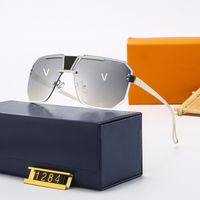 Occhiali da sole designer di marchi Occhiali da sole in metallo di alta qualità per uomini e donne occhiali da sole Uv400 unisex unisex con custodie e scatola