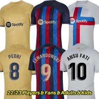 22 23 LEWANDOWSKI soccer jerseys kids kit PEDRI RAPHINHA ANS...