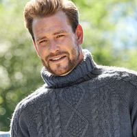 Тенденция мужской водолазки свитер зимний вязаный свитер сохраняет теплую фитнес