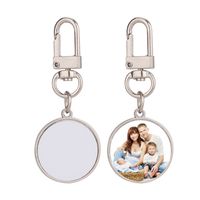 Thermal Transter DIY sublimation blank heart round keychains...