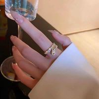 Stud Doppioso design a doppia fibbia Rings oro regolabile Classic Creative for Woman 2022 Girl's Vintage Finger Accessori Fashion JewelRystud