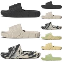 adilette 22 sliders Slippers Slides designer sandals mens womens Black Grey Desert Sand Magic Lime luxury shoes pantoufle platform sandales