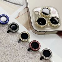 Luxury Shiny Diamond Camera Lens Protector Anti-Srratch Metal Mobile Telephip Glass para iPhone 13/12/11 Pro Max