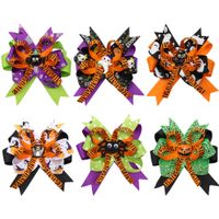 Decoration Styles Ghost Cat Girl Bow Accessory 6 Cute Halloween Clipper Pumpkin Barrettes Accessories Kids Jewelry Cosplay Party Hair G Agal