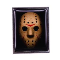 Jas0n V00rhees Mask Art Lapel Pin Brooch Badge Horror Movie Halloween Jewelry Accessories