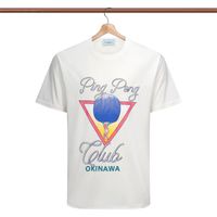 T-shirt maschile di Casablanc Stampa per lettere colorate Uomini a maniche corte Designer Outfits Shirt Shirt Homme Estate