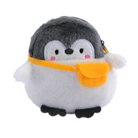Mignon petit pingouin rouge à lèvres sac de câble de câble sac de monnaie